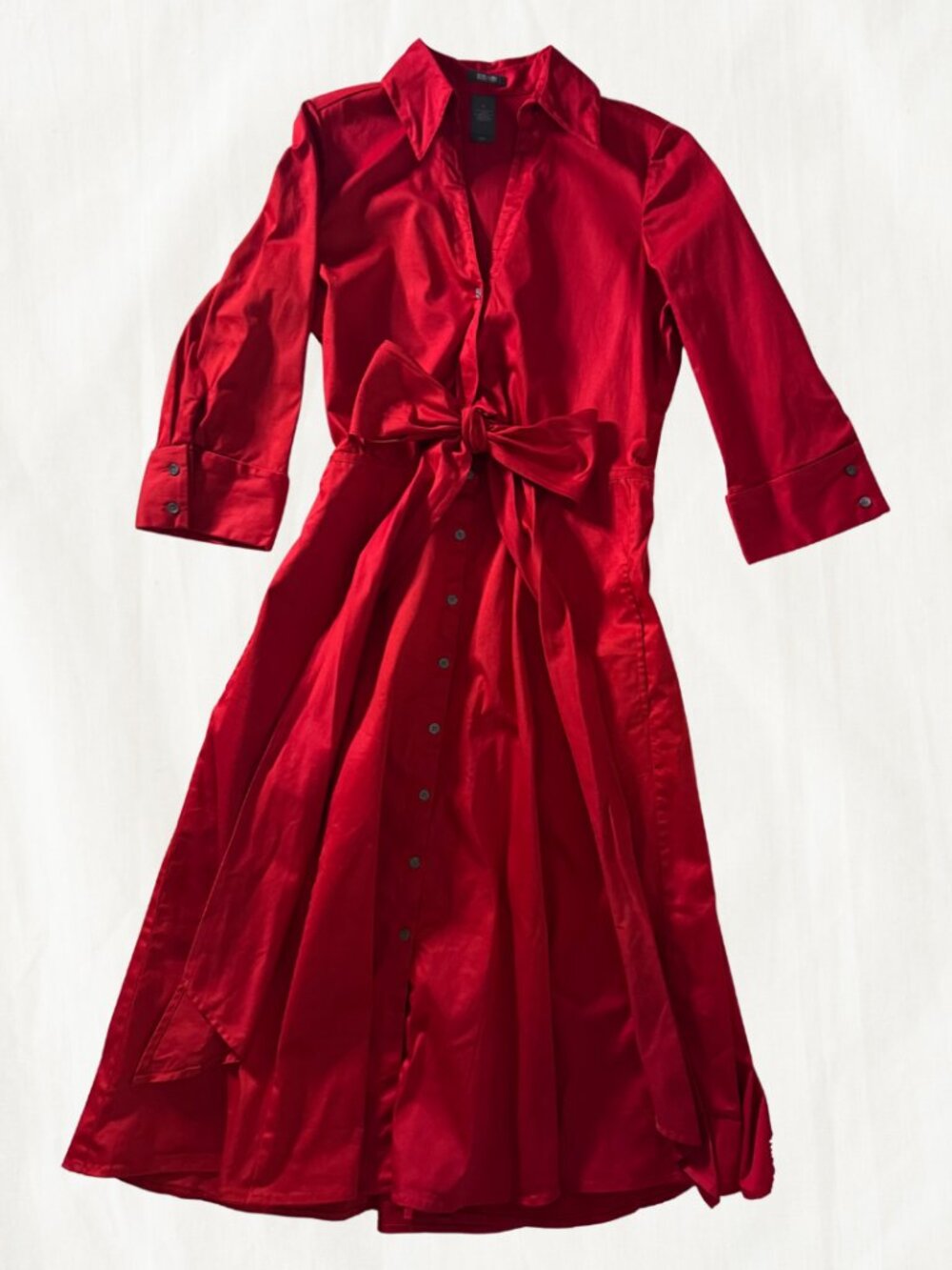 KENNETH COLE REACTION: Red Midi Summer Dress (RN 51323 / CA 04754)
